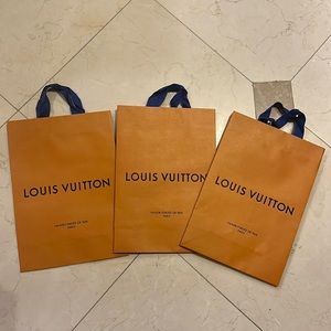 Authentic Louis Vuitton Shopping Bags - 3 Qty Bundle